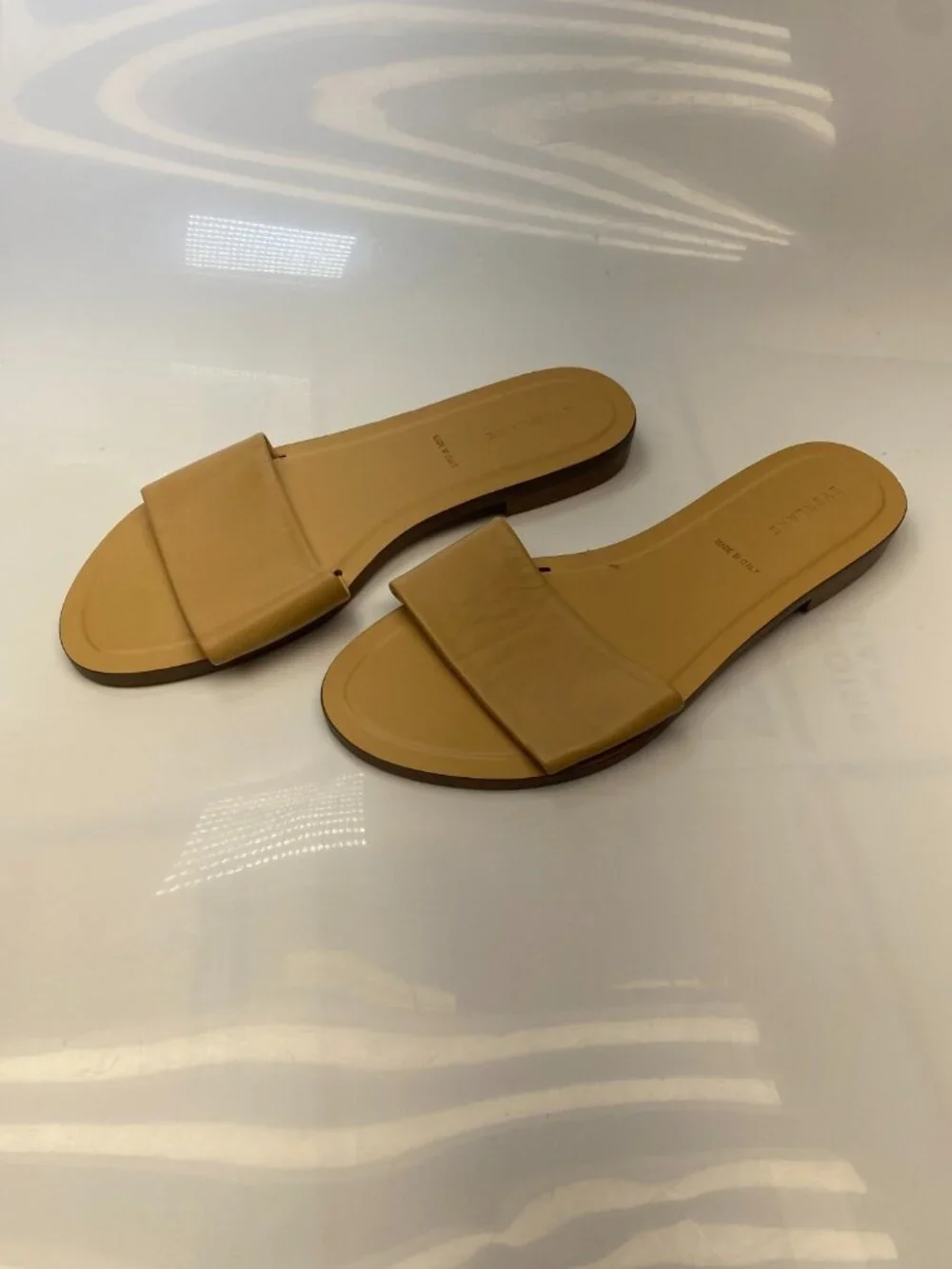 Everlane Womens Leather Tan Sandal Sz 11